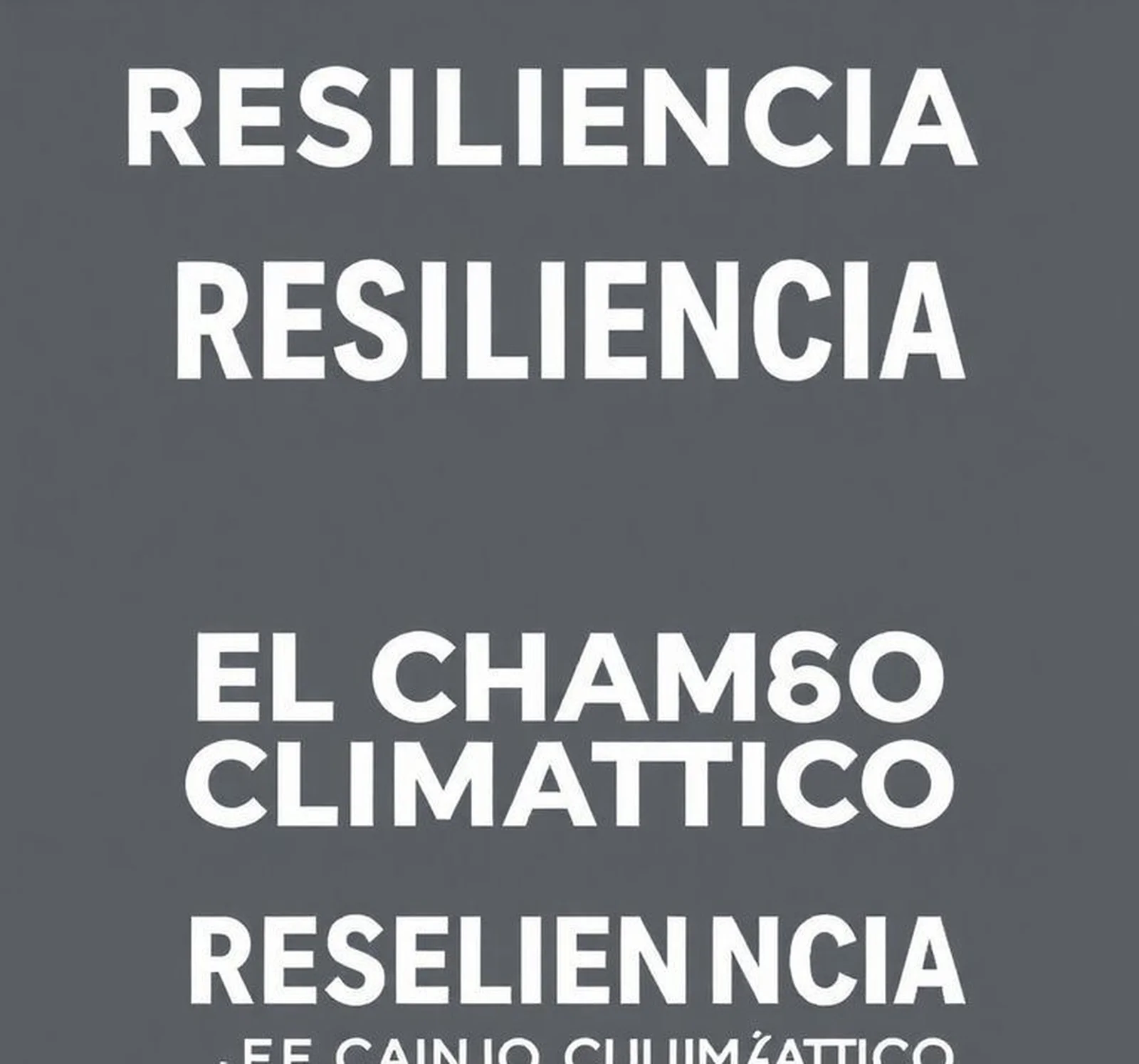 resiliencia ante el cambio climatico